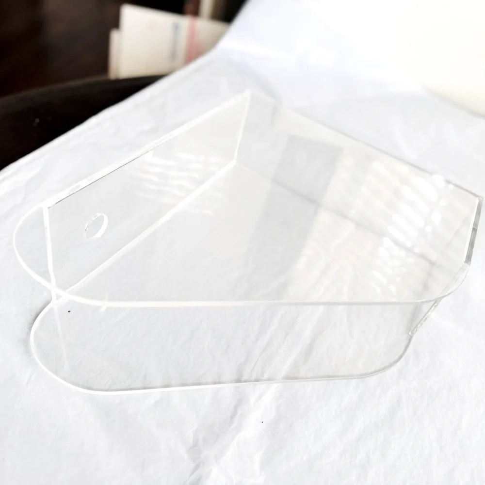 HOM Organization Clear Resin Acrylic Magazine File Holder